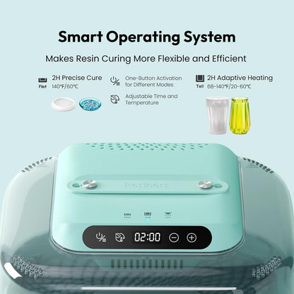 Resiners Resin Curing Machine G3 with UV Resin Light, 2H/1Min Fast Curing, Silicone Mat Included, Deformation-Resistant Reversible Base, Resin Dryer for Epoxy Mold Casting, Jewelry Making, DIY Decor