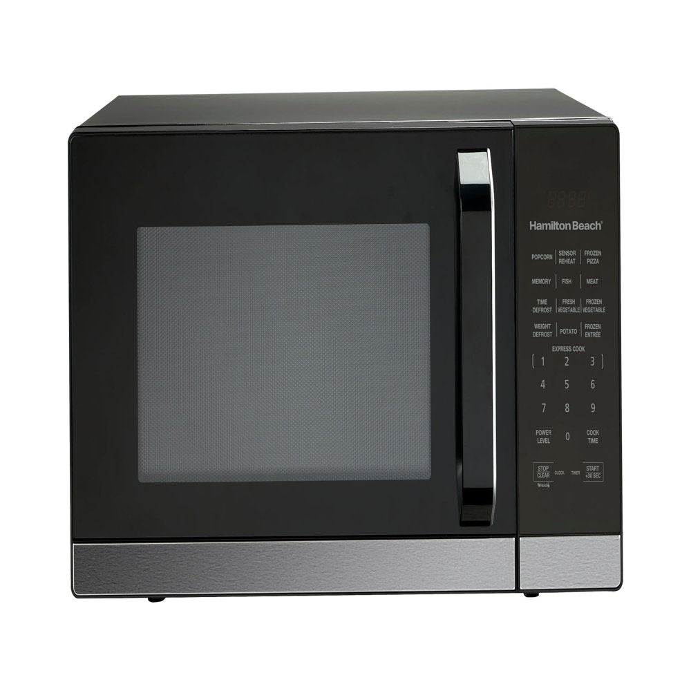 1.4 Cu.Ft. Microwave Oven, Black Stainless Steel, with Sensor