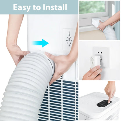 Portable Air Conditioner 10000BTU Ashrae ( 6000BTU) Indoor Room AC Unit Dehumidifier Window Kit Remote Control Easy&Efficient Bedroom