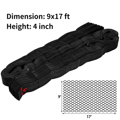 4" Geo Grid Ground Grid 9X17 Ft Geocell 4" Thick HDPE Material 1885Lbs/Sq. Ft