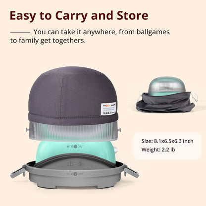 Hat Press Machine - Hat Press Heat Machine for Caps/Hats/Pillows Quickly and Evenly - Hat Heat Press Machine for Vinyl, Sublimation, Heat Transfer Projects, Light Green