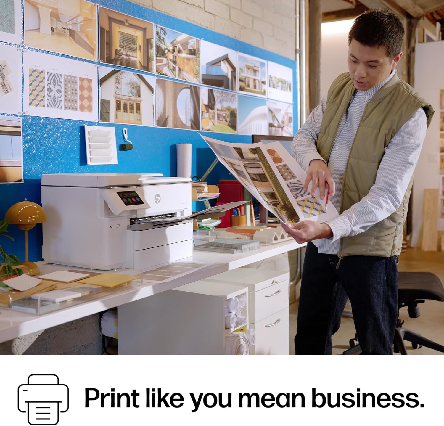 HP Officejet Pro 9730 Wide-Format Wireless All-In-One Color Inkjet Printer, Print, Scan, Copy, Fax, up to 11X17 ADF, Duplex Print/Scan, Best-For-Office, 3 Month Trial of Instant Ink Included(C2Wh0A)