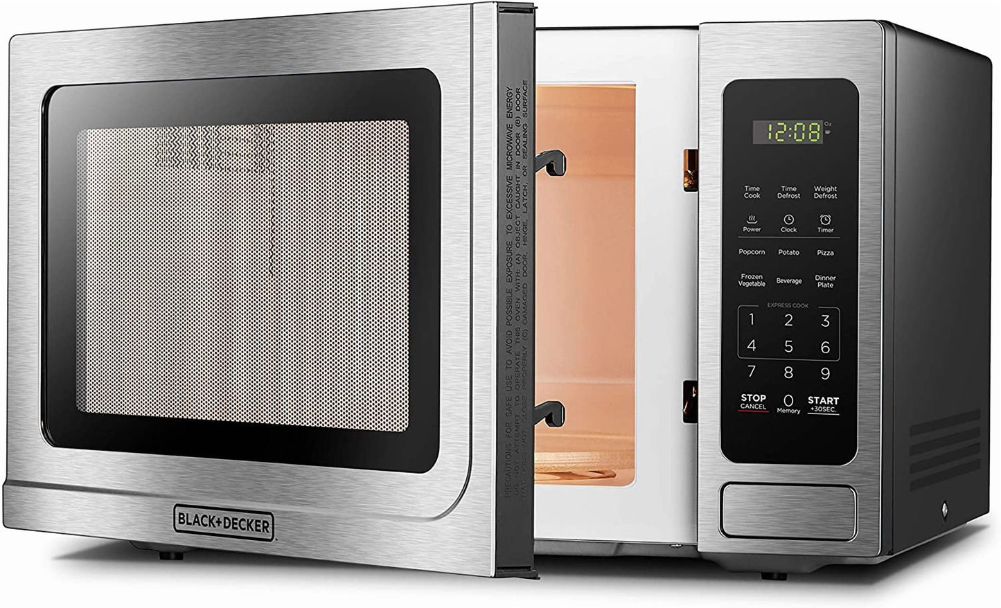 1.4 Cu Ft Countertop Microwave Ovens in Stainless Steel