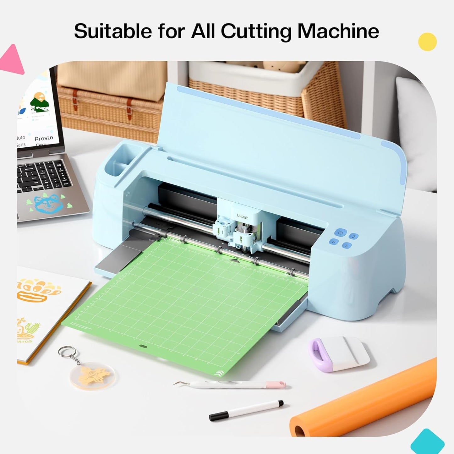 S31 Vinyl Cutter Machine, 12"X12" Cutting Mat, for DIY Vinyl, HTV, Cardstock, Paper Crafts and Home Decor
