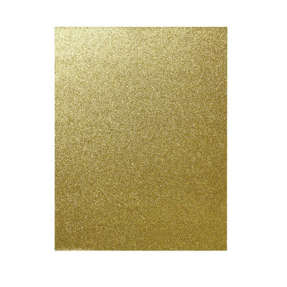 24 Sheets Glitter Gold Paper for Crafts, Wedding Invitations, Card Making, Scrapbook, Single Sided (8.5 X 11 In)