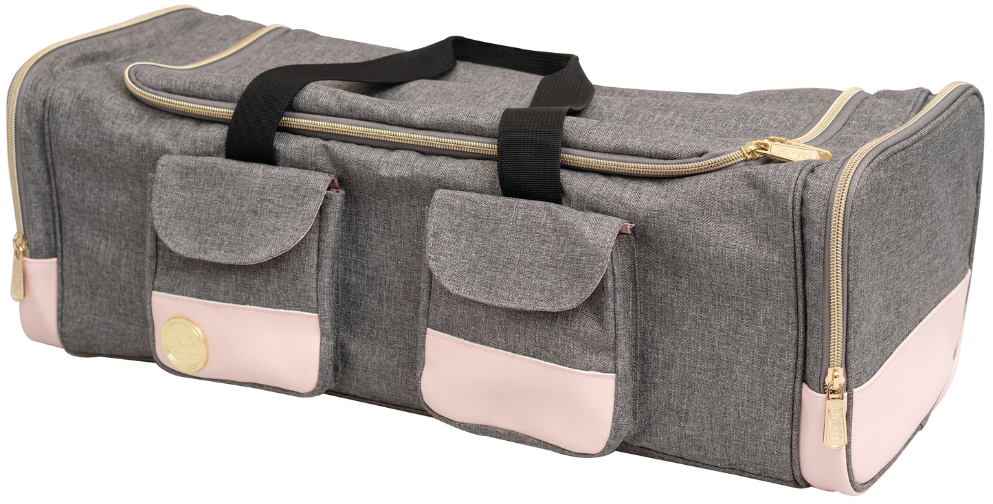 We R Crafter'S Machine Tote-Pink & Grey