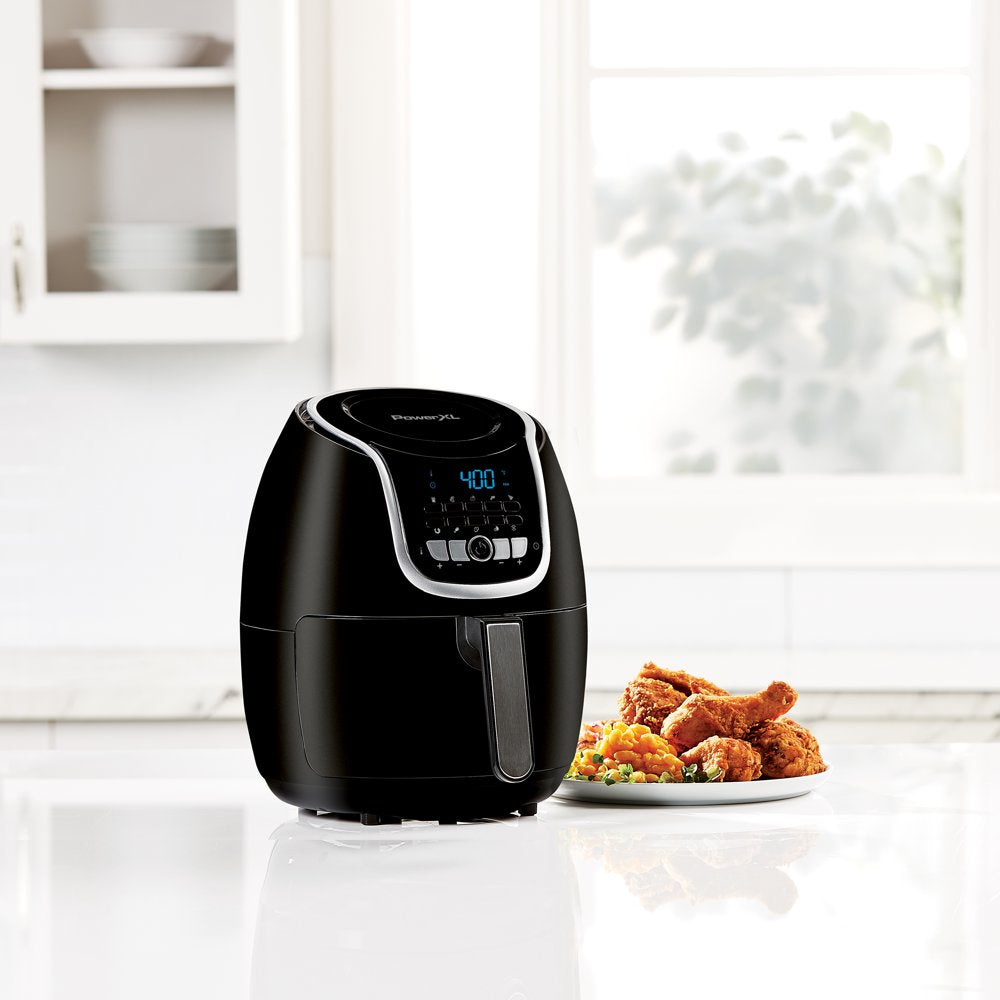 Vortex Air Fryer plus 5 Quart Capacity, Black, 1500 Watts