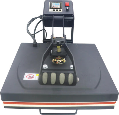 Royalpress 15" X 15" Color LED Industrial-Quality Digital Sublimation Heat Transfer Machine T-Shirt Heat Press Machine, 15" X 15", Black