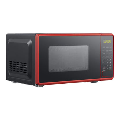 0.7 Cu. Ft. Countertop Microwave Oven, 700 Watts, Red, New