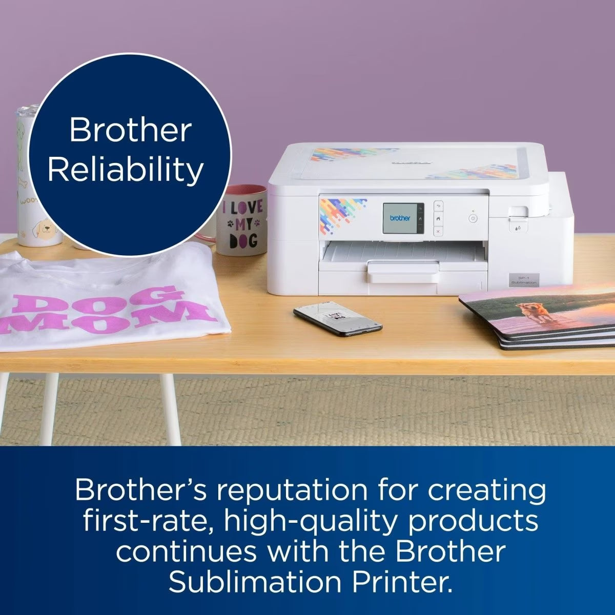 Brother SP-1 Sublimation Printer with Silhouette Cameo 5 Alpha