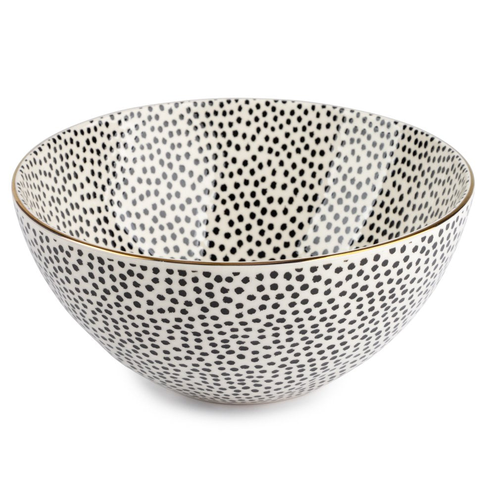 Stoneware Large Bowl, Dot