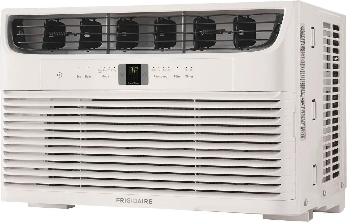 FFRA062WA1 19" Window-Mounted Air Conditioner with 6000 BTU Cooling Capacity; Sleep Modem; Programmable 24-Hour On/Off Timer and Remote Control in White