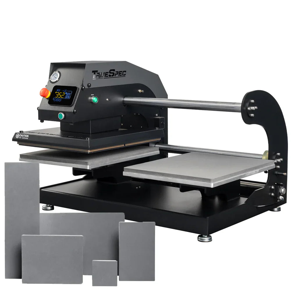 16" X 20" Double Station Pneumatic Heat Press with Platens