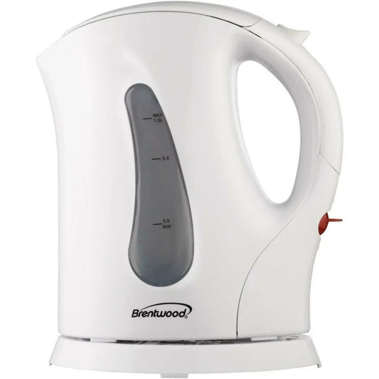 Bpa-Free 1-Liter Cordless Electric Kettle (White)