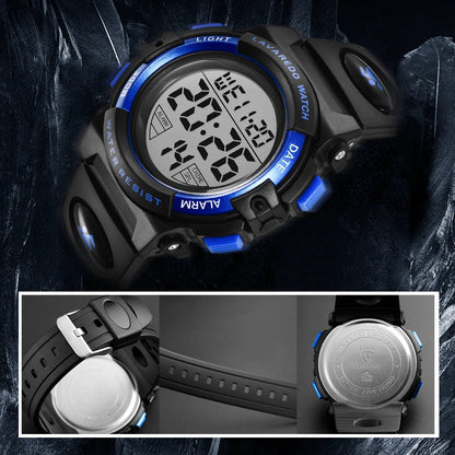 Kids Digital Sports Watch for Age 4-15 Waterproof Watches with Alarm Stopwatch Wrist Watches for Boys Girls Birthday Chriatmas Gift for Kids