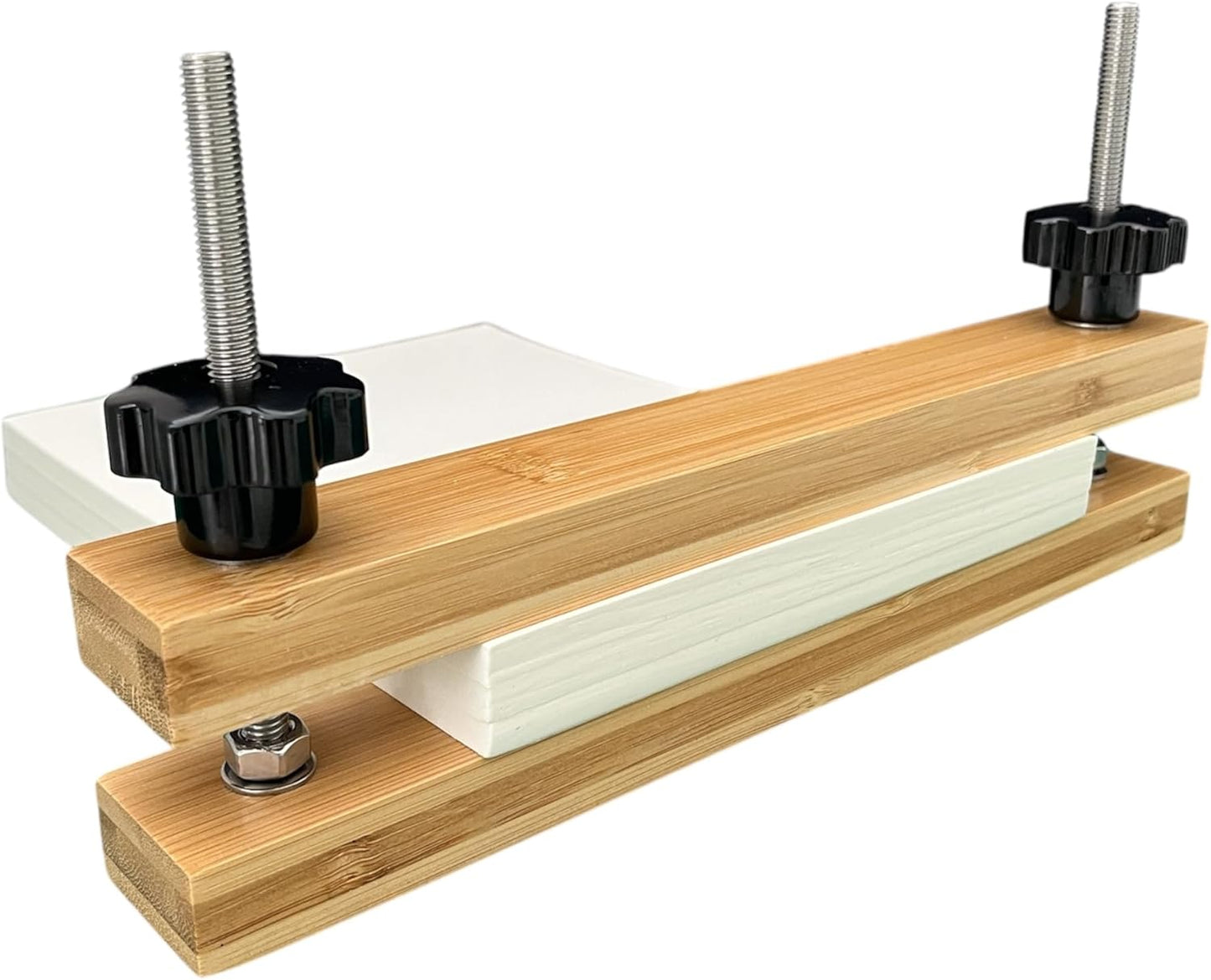 Bamboo Bookbinding Spine Press, 11 Inch Narrow Book Press for Spine Shaping and Bookbinding, for DIY Book