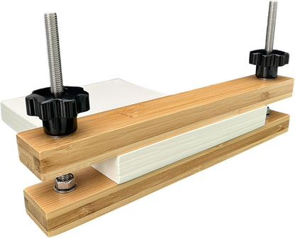 Bamboo Bookbinding Spine Press, 11 Inch Narrow Book Press for Spine Shaping and Bookbinding, for DIY Book