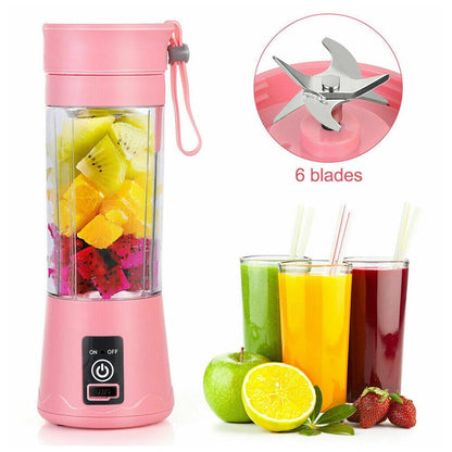 Portable Blenders Personal Juicer with USB Rechargeable Mini Fruit Juice Mixer for Smoothies Shakes 380ML