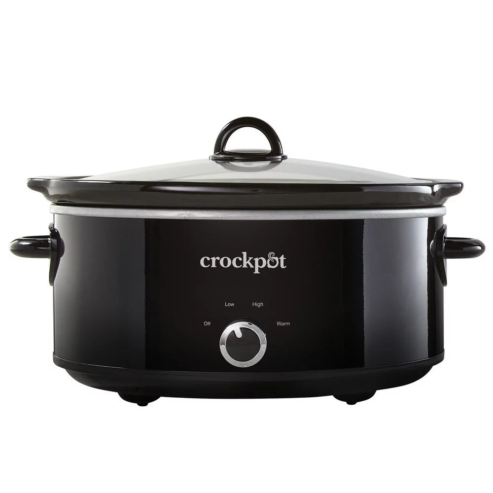 7-Quart Manual Slow Cooker, Black