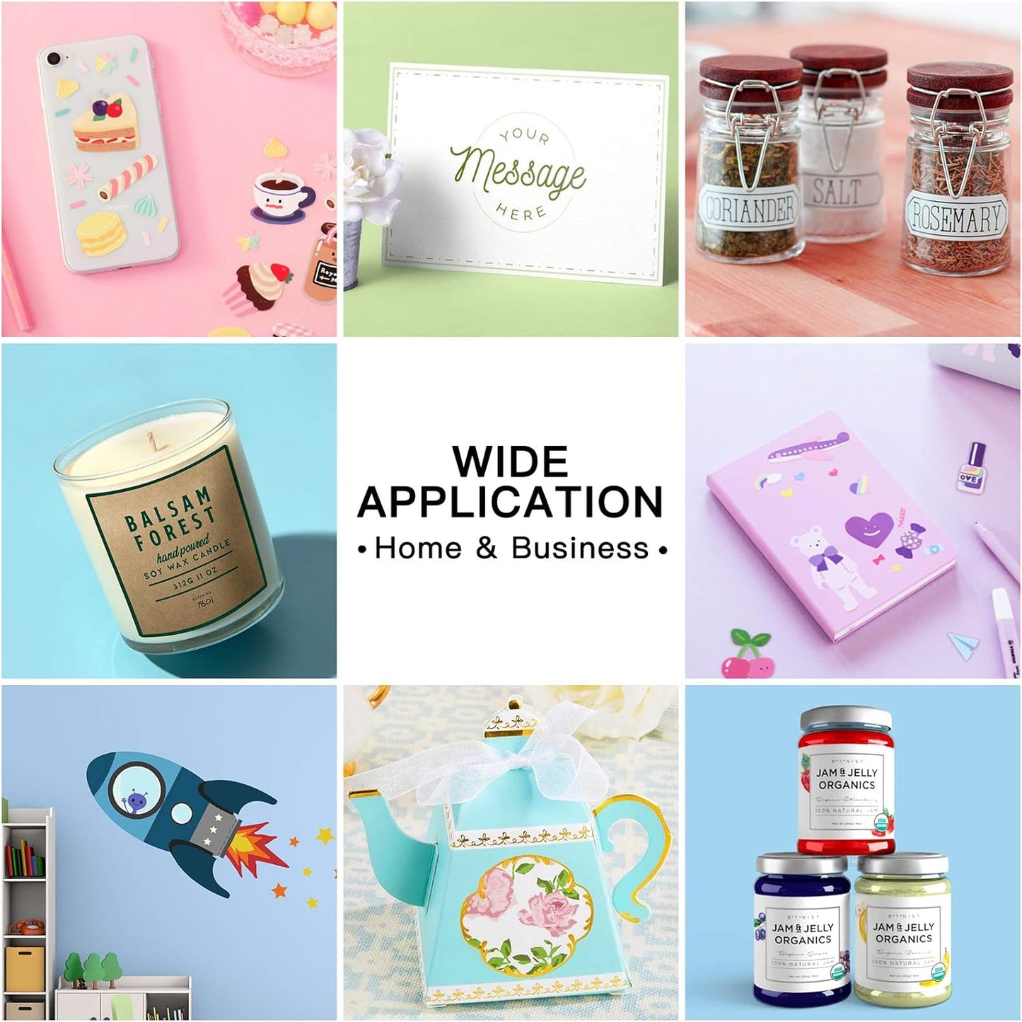 Printable Vinyl for Inkjet Printer & Laser Printer - 40 Pcs Matte White Inkjet Waterproof Printable Vinyl Sticker Paper, 8.5"X11"