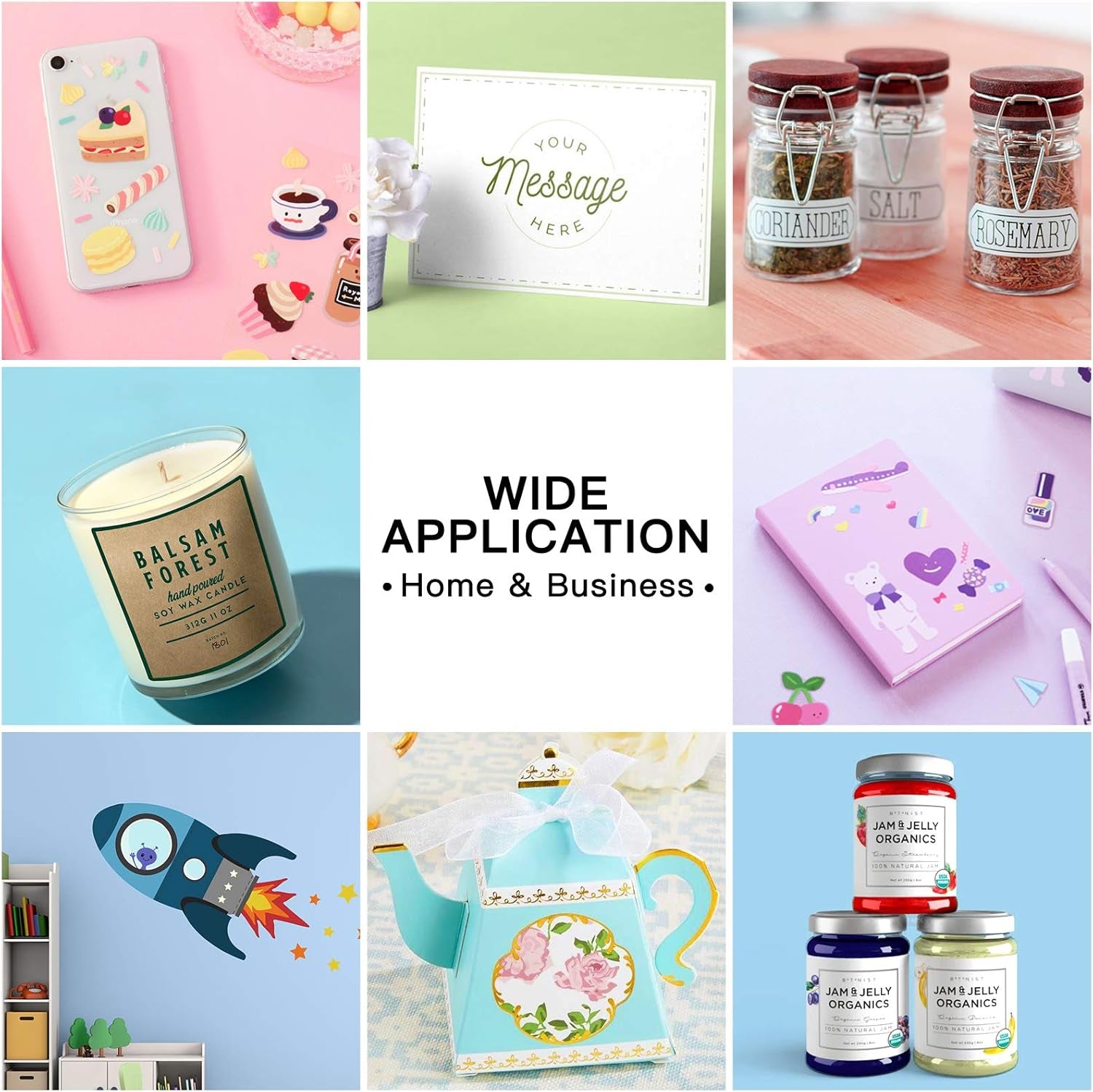 Printable Vinyl for Inkjet Printer & Laser Printer - 40 Pcs Matte White Inkjet Waterproof Printable Vinyl Sticker Paper, 8.5"X11"