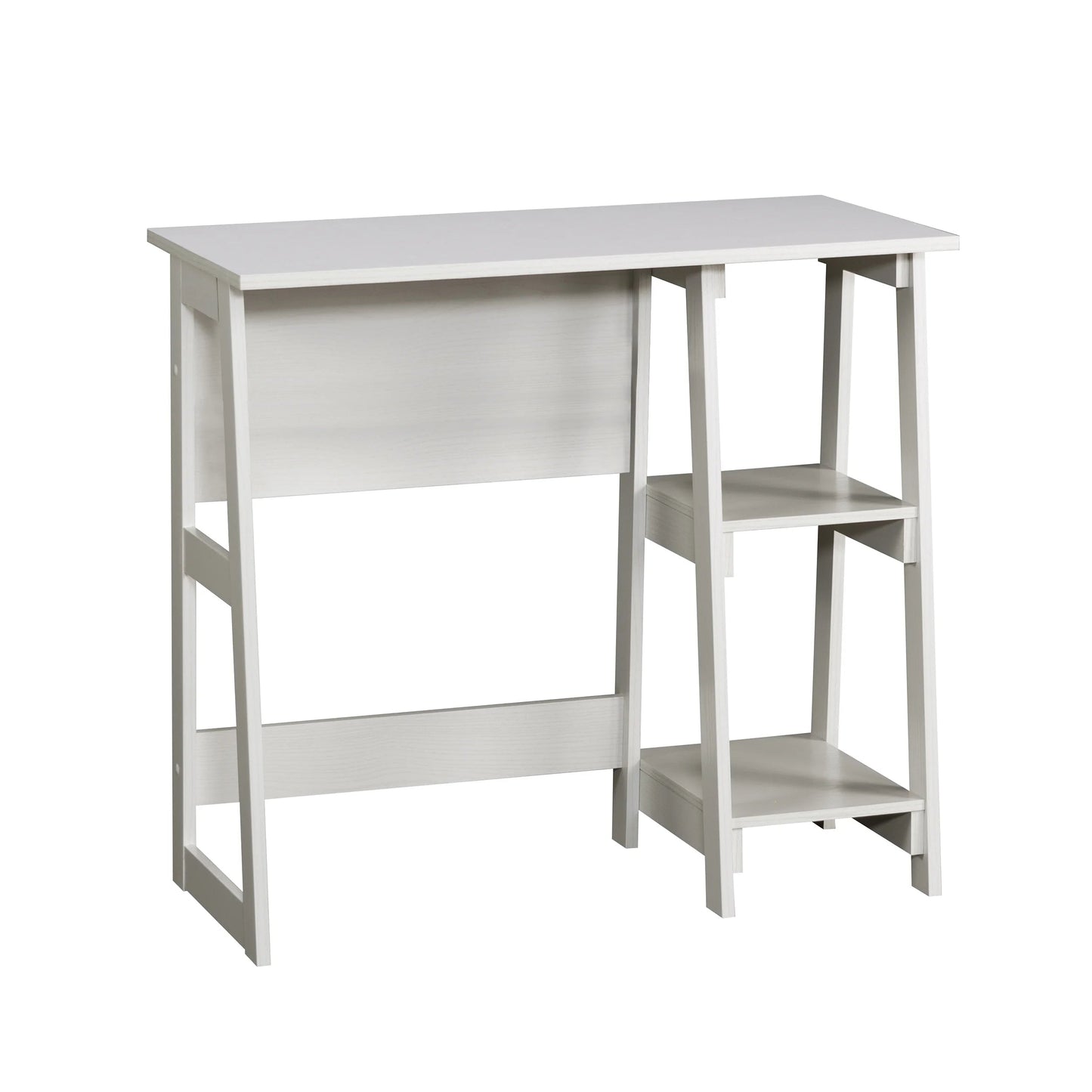 Quick Assembly Desk, White Finish
