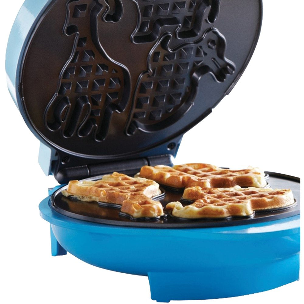 New TS-253 Non-Stick Animal Shape Waffle Maker Machine, Blue