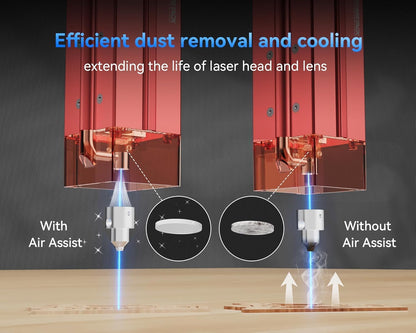 ATOMSTACK 20W A20 PRO V2 Laser Engraver with Auto Air Assist, 0.06Mm High Accuracy Laser Cutter for Wood, Metal, Acrylic and Glass, Professional DIY Laser Engraving Machine with Eye Protection