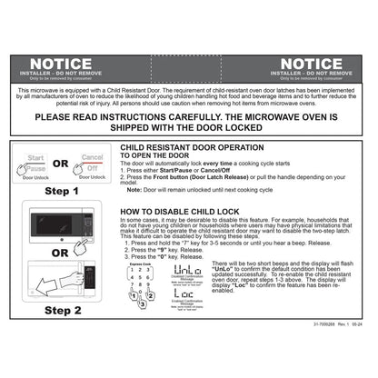 GCST11N1WSS 1.1 Cu. Ft. Countertop Microwave Oven 950 Watts Stainless Steel Bundle with 2 YR CPS Enhanced Protection Pack