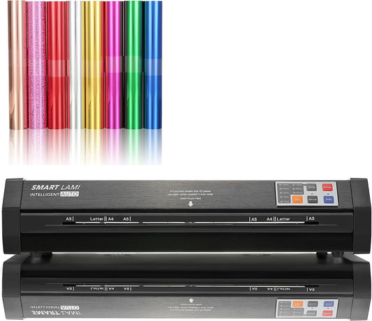 SINCHI Smartlami Laminator/Foil Applicator & 8-Color Pack Foil Rolls