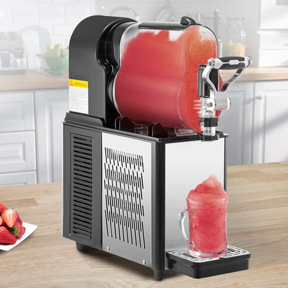 brand Commercial Slushy Machine,3L Margarita Machine, Single Bowl Stainless Steel Frozen Drink Slush Machine,Black