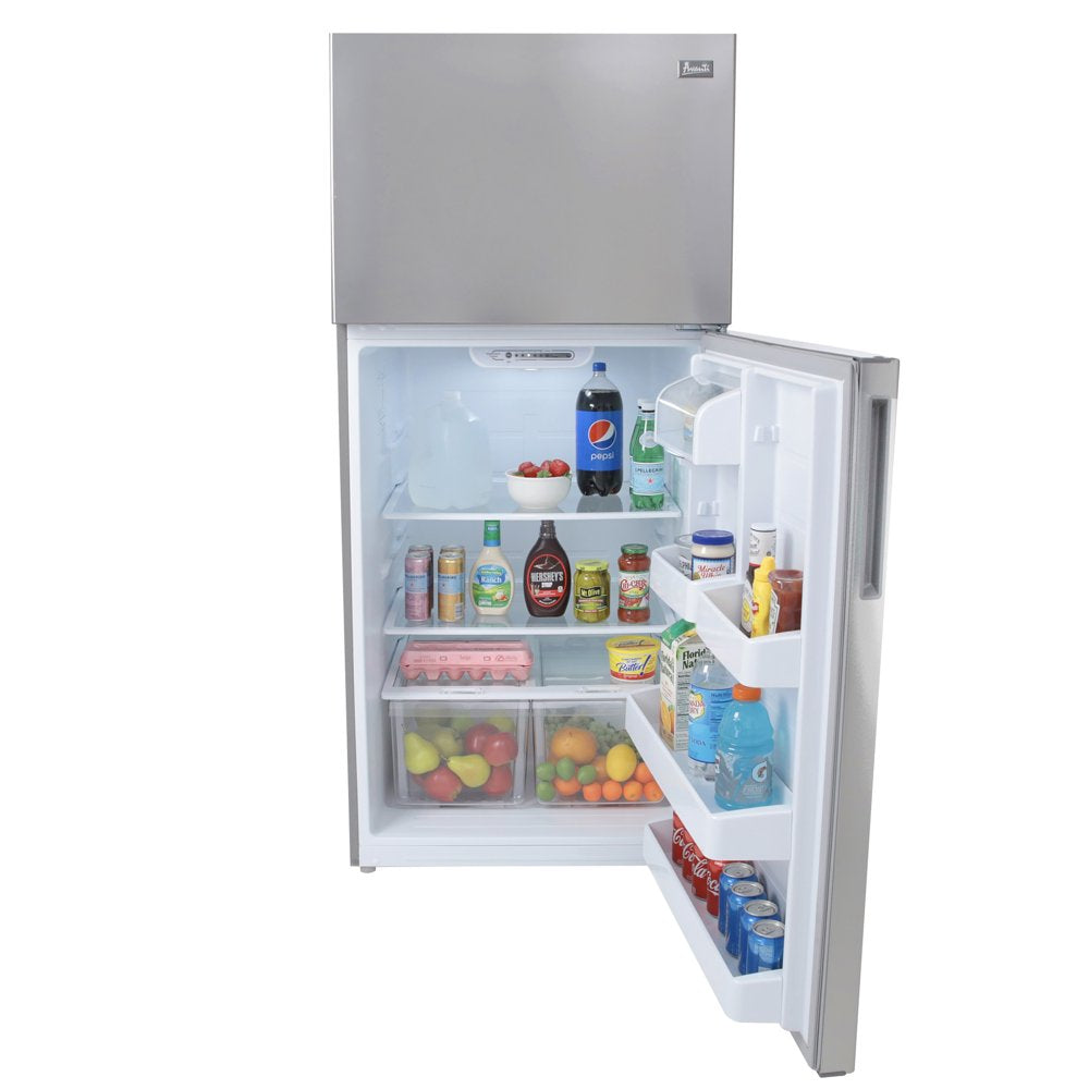 Frost-Free Apartment Size Standard Door Refrigerator, 18.0 Cu. Ft. Capacity, in Stainless Steel (FF18D3S-4)