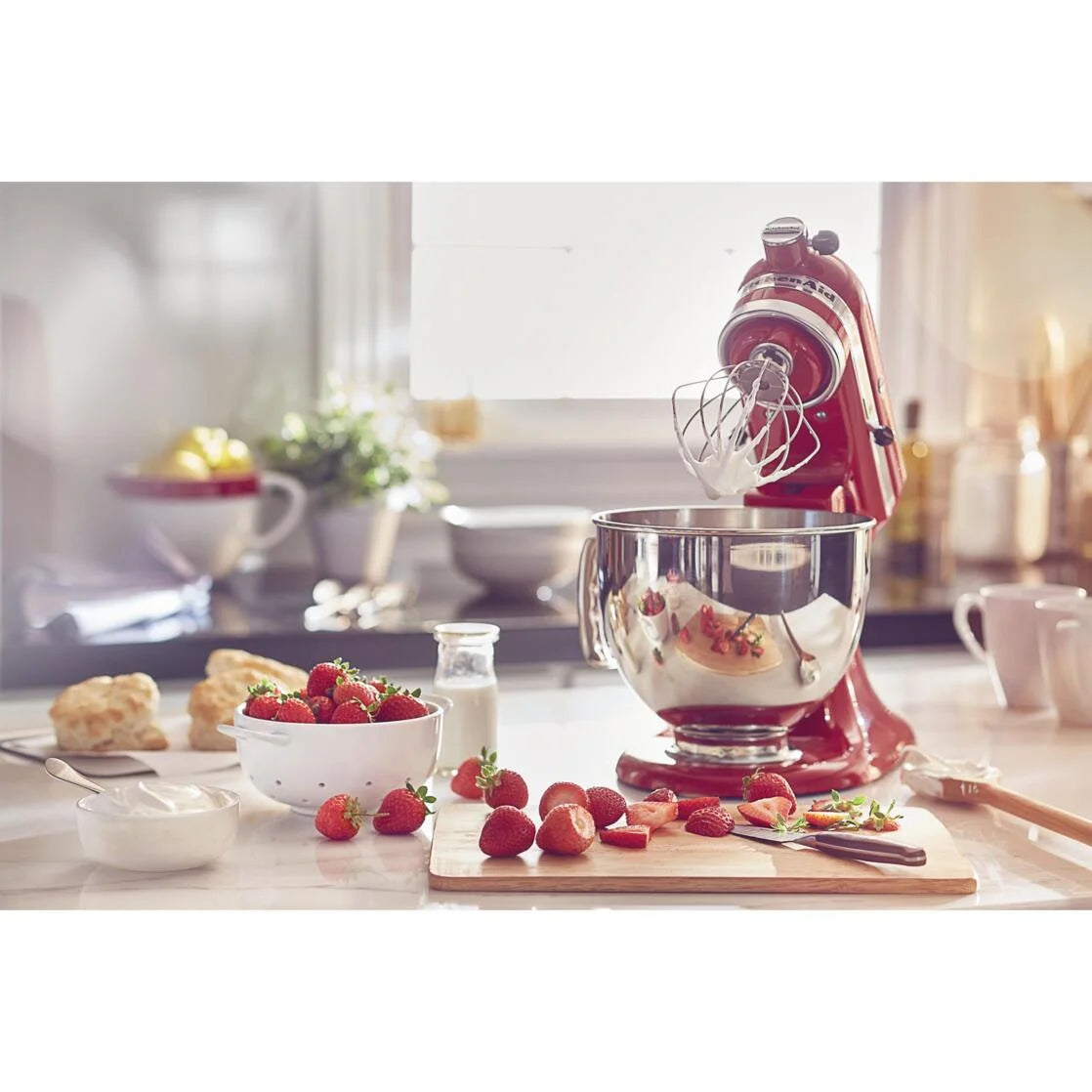 Artisan Series 5-Quart Tilt-Head Stand Mixer, Red (KSM150PSER)