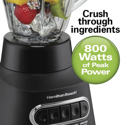 Multiblend Kitchen System, 3-In-1 Blender with Food Processor Attachment, 52 Oz. Blending Jar, and 20 Oz. Travel Jar, Black, 58176