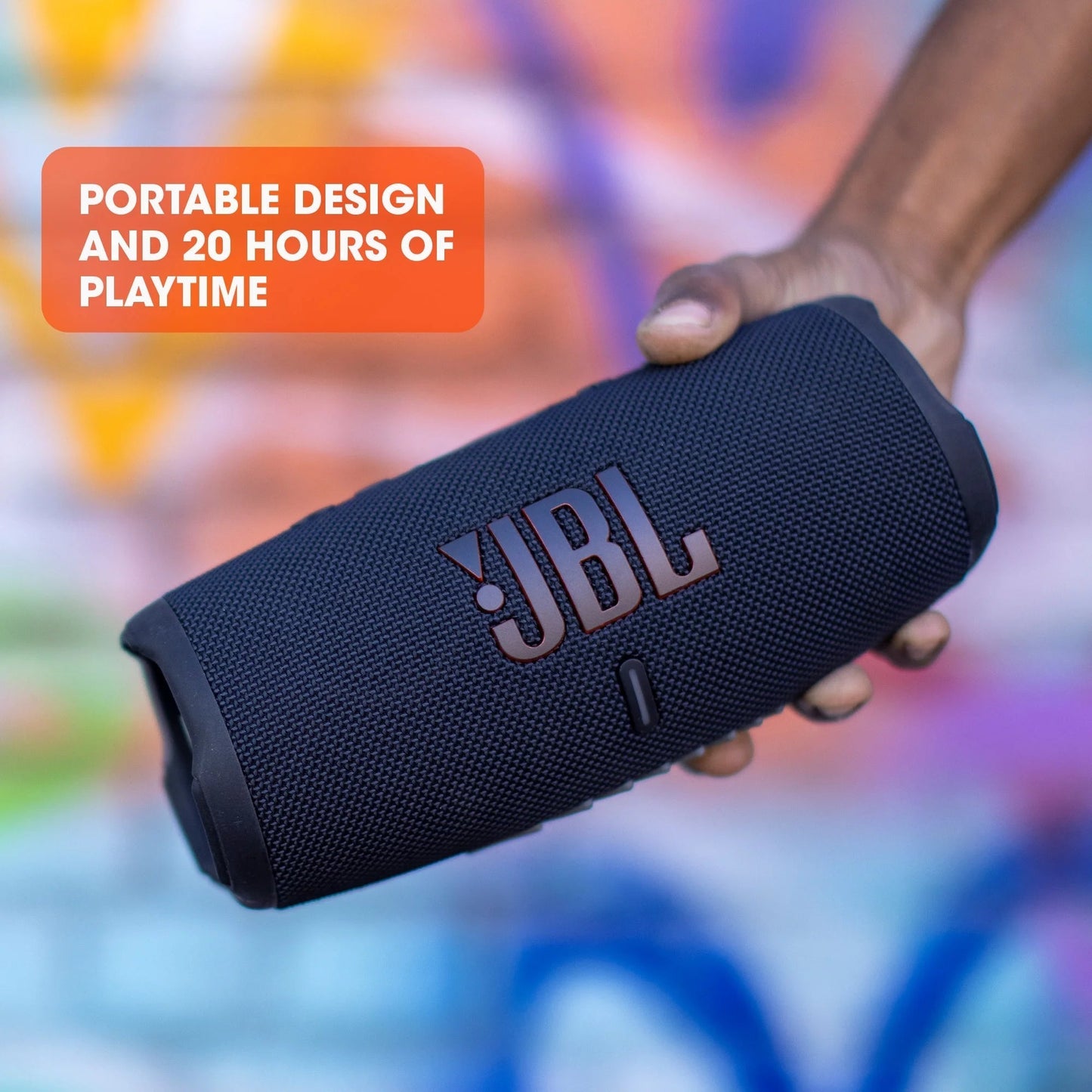 Charge 5 - Portable Waterproof Speaker with Powerbank - Black