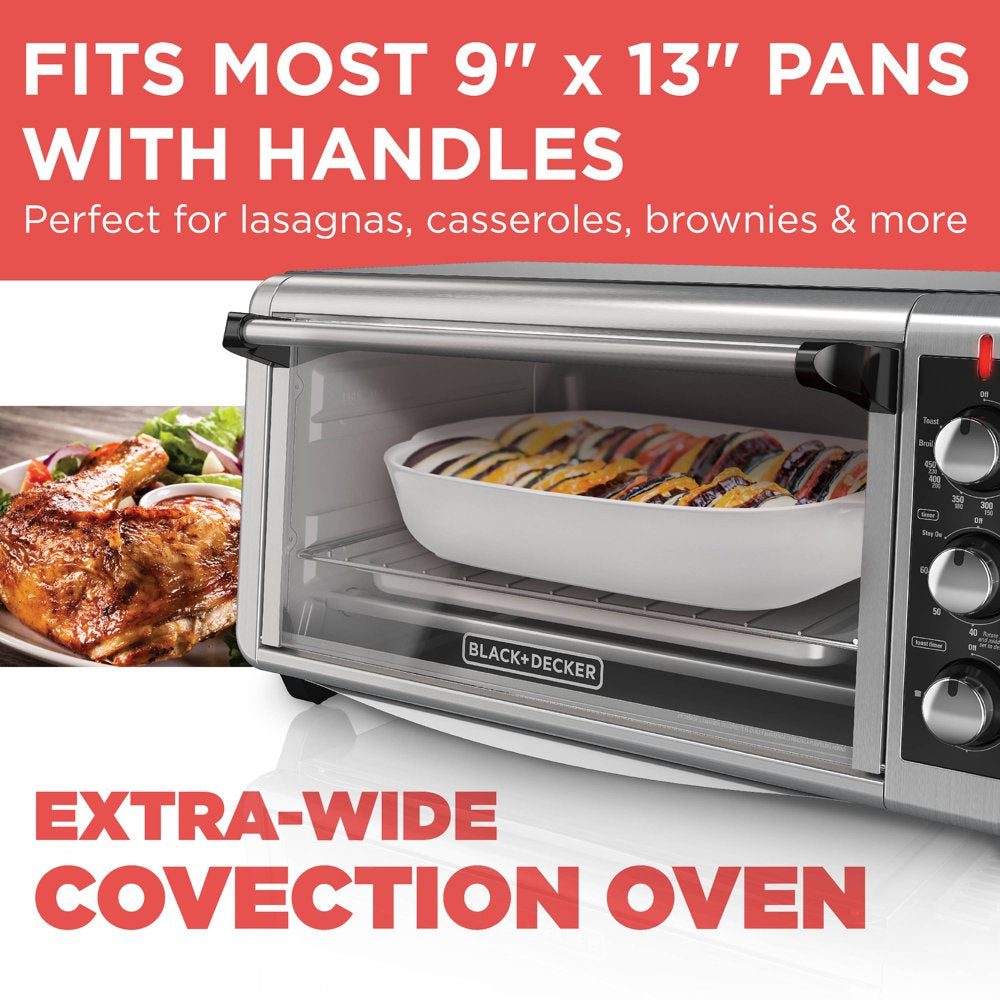 8 Slice Extra-Wide Stainless Steel Countertop Toaster Oven, TO3250XSB