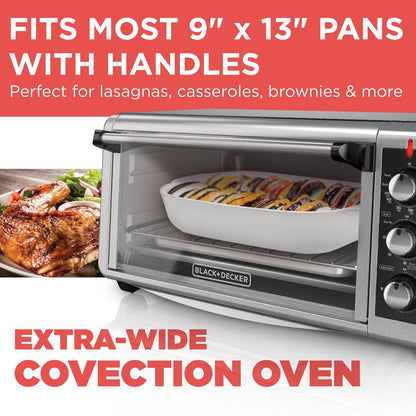 8 Slice Extra-Wide Stainless Steel Countertop Toaster Oven, TO3250XSB
