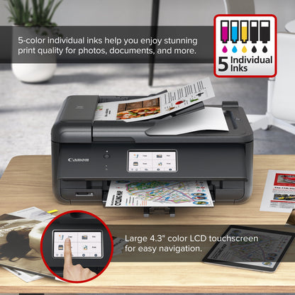 PIXMA Tr8622A All-In-One, Wireless Color Inkjet Printer for Home Office Use