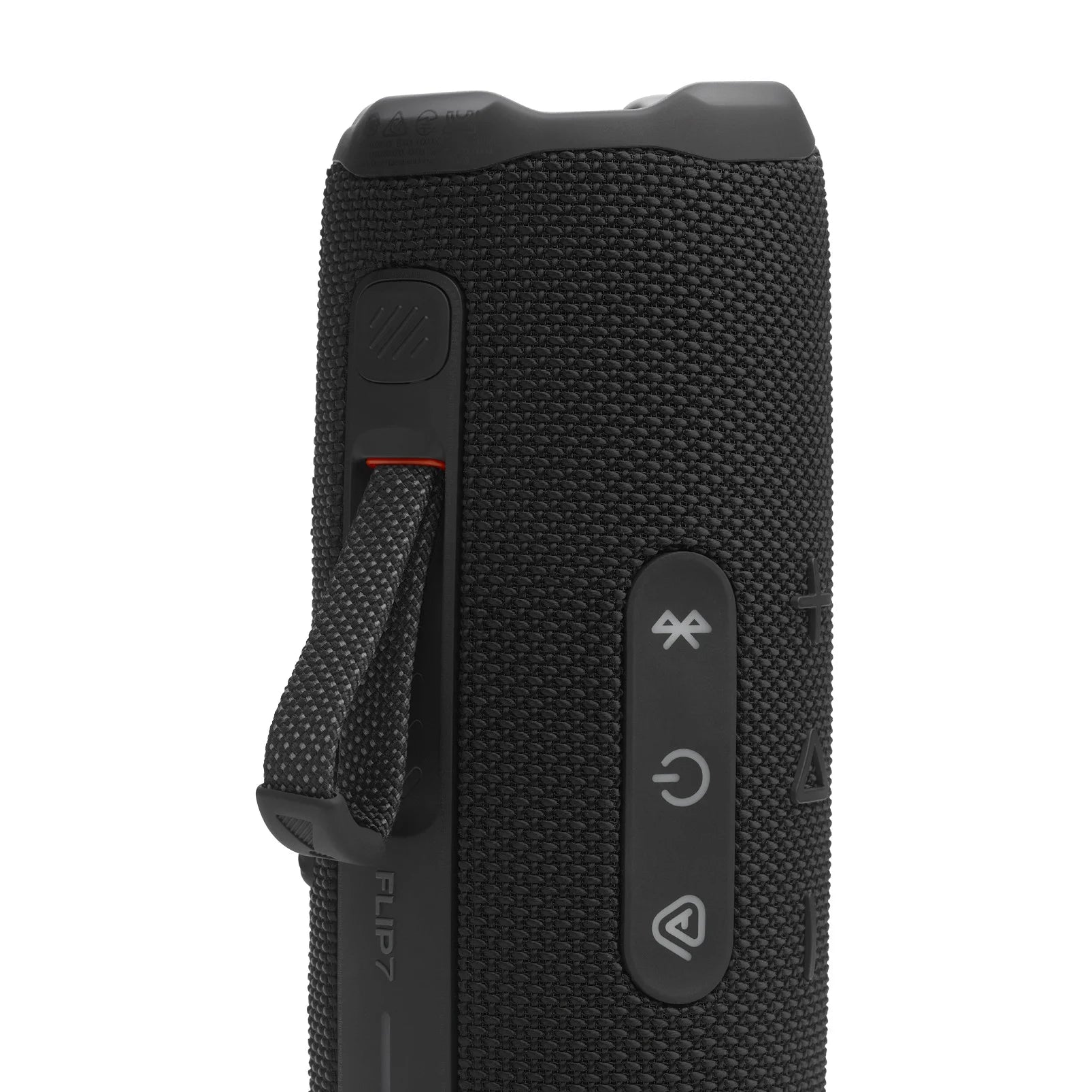 Flip 7 - Portable Waterproof and Drop-Proof Speaker, Bold  Pro Sound with AI Sound Boost, 16Hrs of Playtime, and Pushlock System with Interchangeable Accessories (Black)