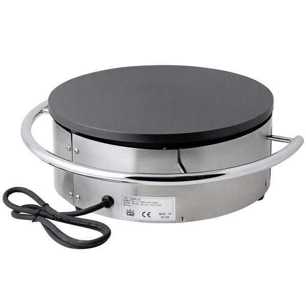 Carnival King TCMPT16A 16" Round Portable Non-Stick Crepe Maker - 120V