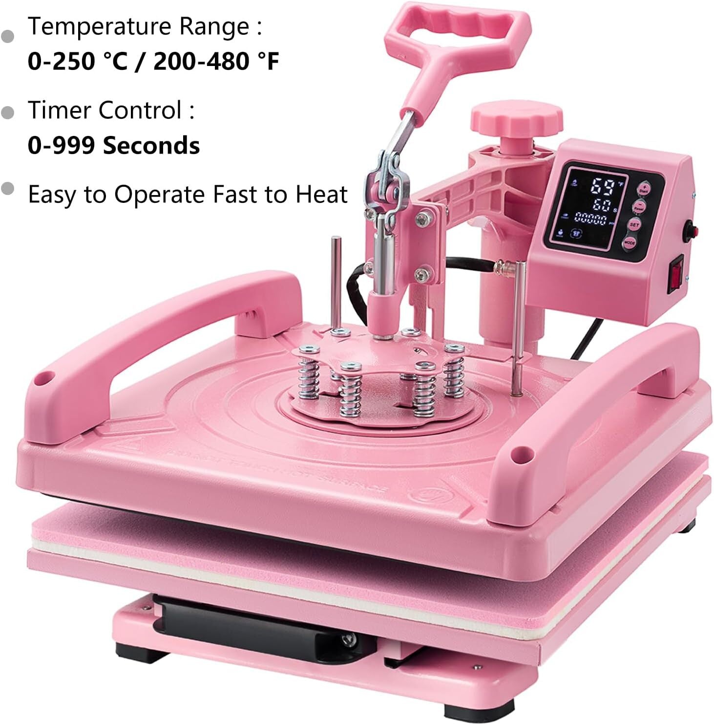 5 in 1 Heat Press Machine 15X15 Inch for T Shirts Hat Mug W/ 30OZ Tumbler Press