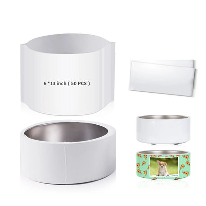 Shrink Wrap Film Sleeves for Sublimation Bowls 6" X 13" 50 PCS