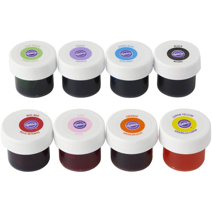 8-Piece Gel Food Coloring Set, 4 Oz. (Purple, Blue, Green, Black, Yellow, Orange, Pink, Red)