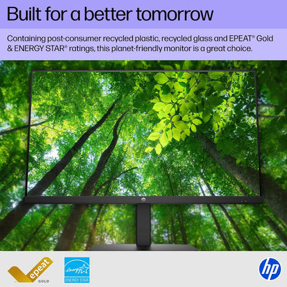 HP Series 3 27 Inch FHD Monitor, Full HD Display (1920 X 1080), IPS Panel, 1300:1 Contrast Ratio, 250 Nits, Eye Ease with Eyesafe Certification, Black, 327Se (2025)