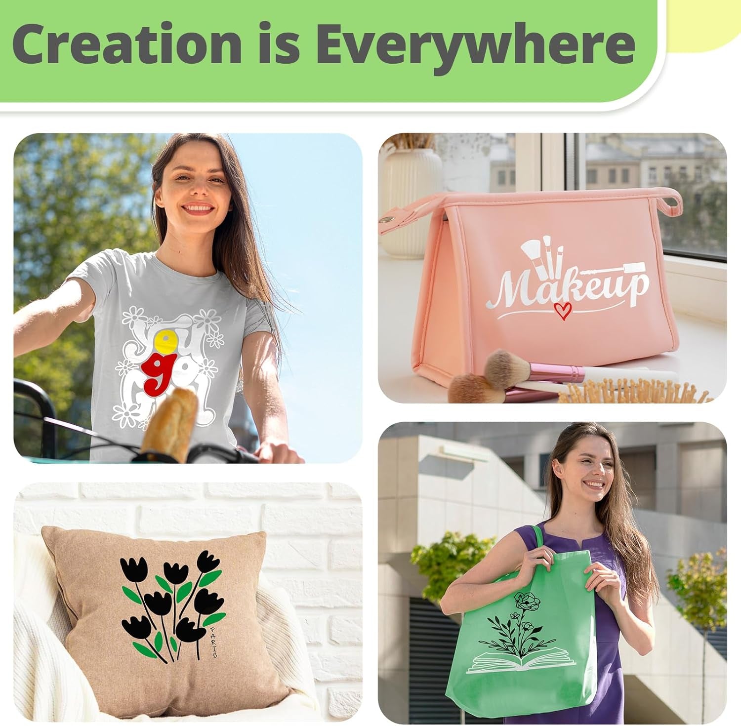 Black HTV Vinyl Roll - 12" X 10Ft Black Iron on Vinyl for All Cutting Machines, Heat Transfer Vinyl Rolls for T Shirts - Easy to Cut & Weed for Heat Vinyl Design