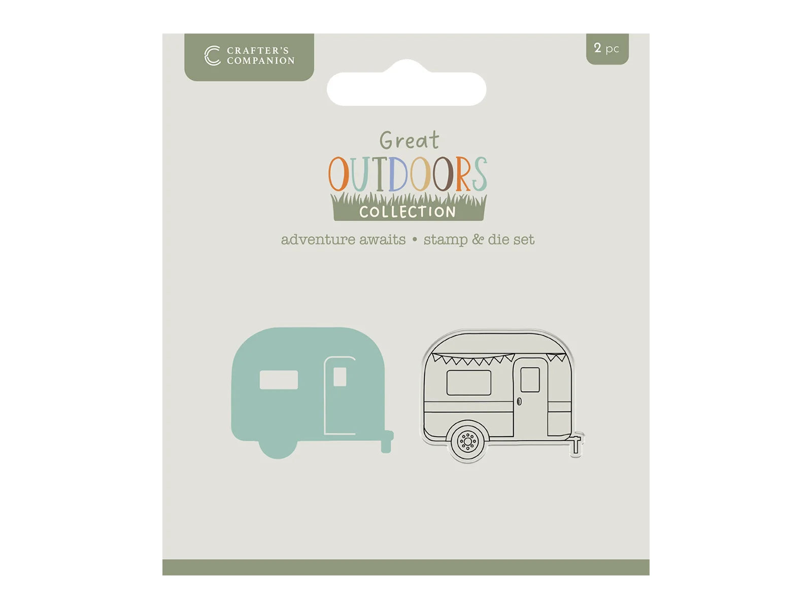 Crafters Companion the Great Outdoors Stamp & Die Set - Adventure Awaits