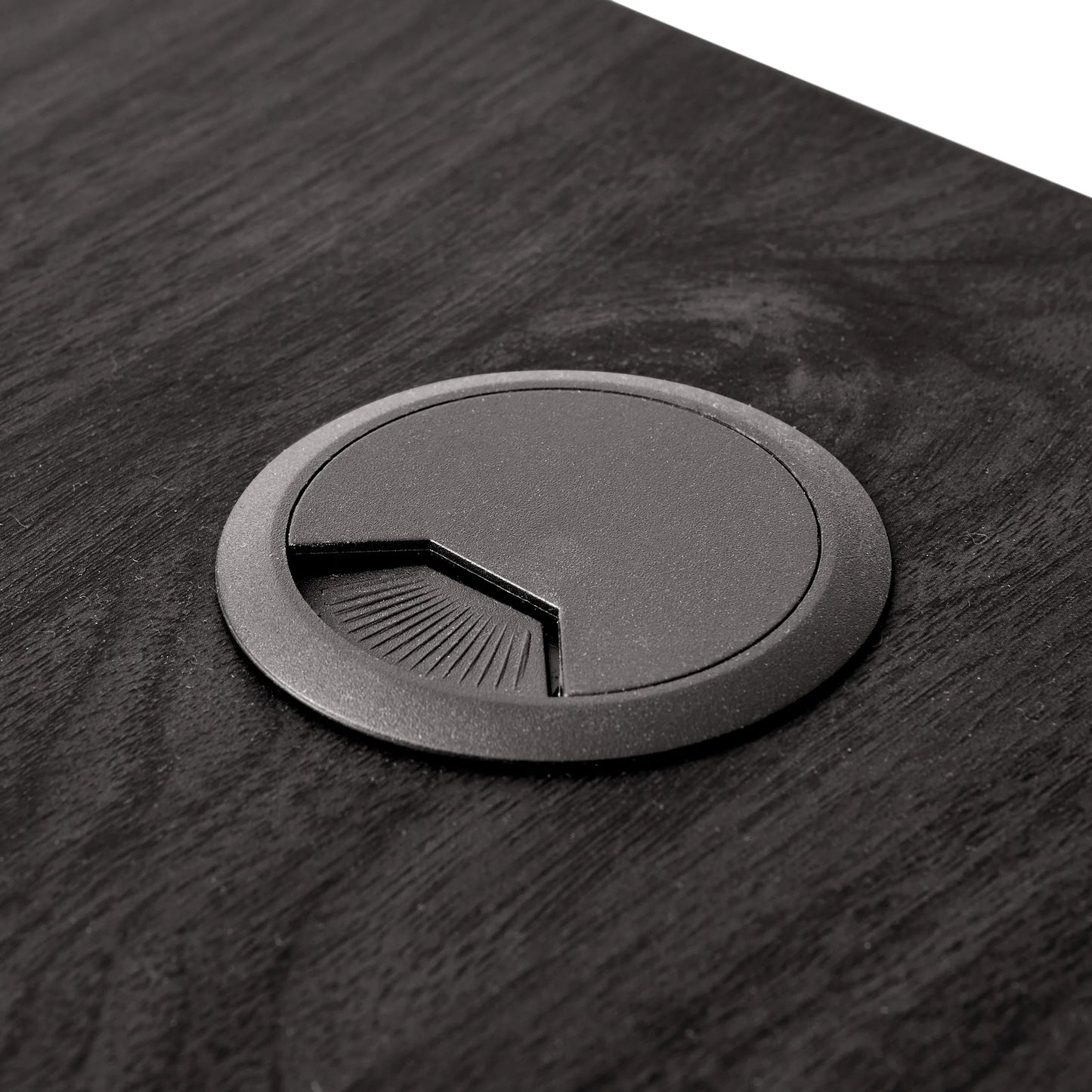 Juliet Rounded Arc Desk, Rich Black Finish