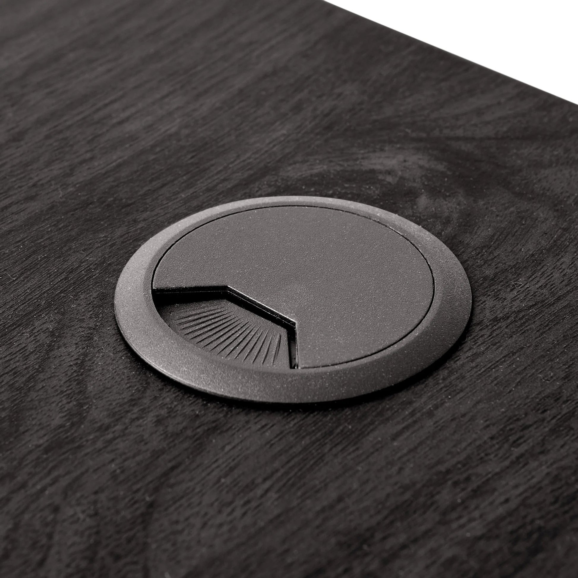 Juliet Rounded Arc Desk, Rich Black Finish