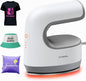 Mini Heat Press Machine - Ultra Light Portable Small Heat Press Machine for T-Shirts Shoes Hats, Mini Iron for Crafting with 3 Settings & Fast Heating for DIY Heating Transfer Projects