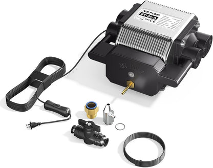 Longer Laser Engraver Air Assist Kit for RAY5 10W/20W, Large Airflow, Adjustable Airflow of 10-30L/Min, for CNC Cutting and Laser Engraving, Remove Smoke and Dust Protect Laser Lens Low Noise